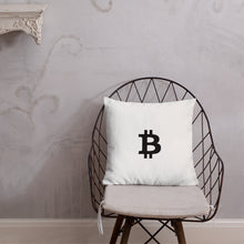 Load image into Gallery viewer, Bitcoin Icon Dreaming Pillow