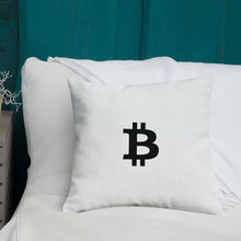 Load image into Gallery viewer, Bitcoin Icon Dreaming Pillow