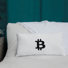 Load image into Gallery viewer, Bitcoin Icon Dreaming Pillow