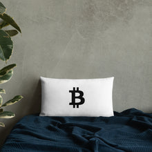 Load image into Gallery viewer, Bitcoin Icon Dreaming Pillow