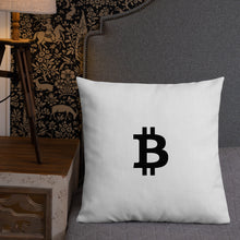 Load image into Gallery viewer, Bitcoin Icon Dreaming Pillow