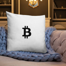 Load image into Gallery viewer, Bitcoin Icon Dreaming Pillow