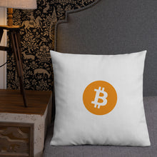 Load image into Gallery viewer, Bitcoin Dreaming Pillow