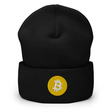 Load image into Gallery viewer, Yellow Bitcoin Cuffed Beanie (multiple colors)