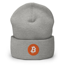 Load image into Gallery viewer, Orange Bitcoin Cuffed Beanie (multiple colors)