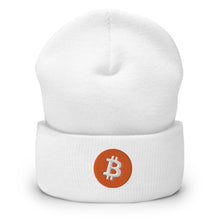 Load image into Gallery viewer, Orange Bitcoin Cuffed Beanie (multiple colors)