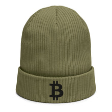Load image into Gallery viewer, Black Bitcoin Icon Beanie (multiple colors)