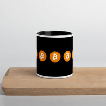 Load image into Gallery viewer, Mug Black - "Lucky 7" Bitcoin Logo