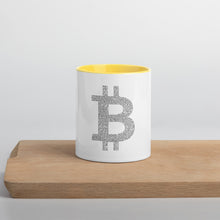 Load image into Gallery viewer, Mug White - Bitcoin History Black (Different Colors)