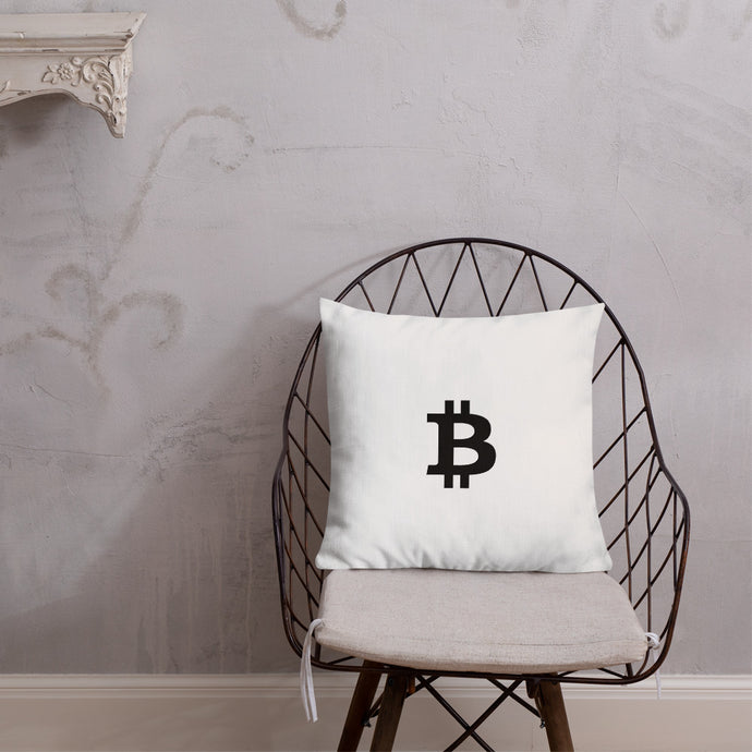 Bitcoin Icon Dreaming Pillow