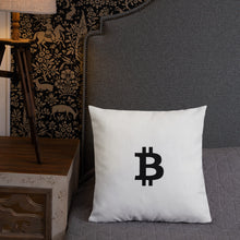 Load image into Gallery viewer, Bitcoin Icon Dreaming Pillow
