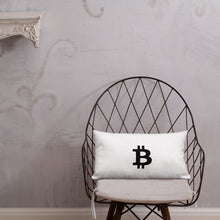 Load image into Gallery viewer, Bitcoin Icon Dreaming Pillow
