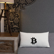 Load image into Gallery viewer, Bitcoin Icon Dreaming Pillow
