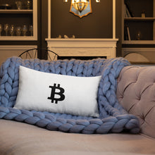 Load image into Gallery viewer, Bitcoin Icon Dreaming Pillow
