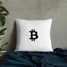 Load image into Gallery viewer, Bitcoin Icon Dreaming Pillow
