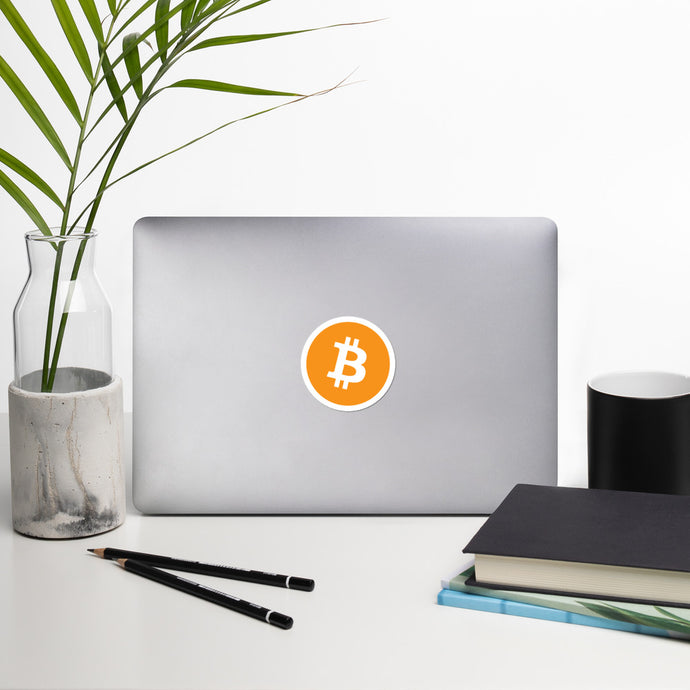 Bubble-Free Bitcoin Sticker