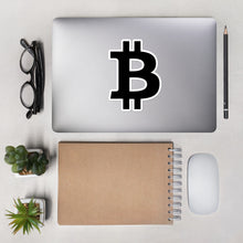 Load image into Gallery viewer, Bubble-Free Bitcoin Icon Sticker
