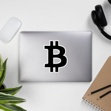 Load image into Gallery viewer, Bubble-Free Bitcoin Icon Sticker
