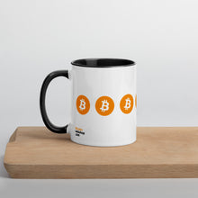 Load image into Gallery viewer, Mug White - &quot;Lucky 7&quot; Bitcoin Logo
