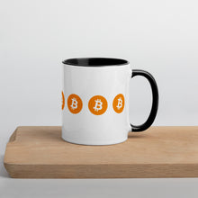 Load image into Gallery viewer, Mug White - &quot;Lucky 7&quot; Bitcoin Logo
