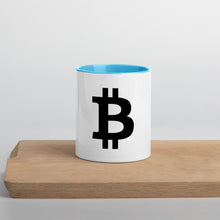 Load image into Gallery viewer, Mug White - Bitcoin Icon Black (Different Colors)
